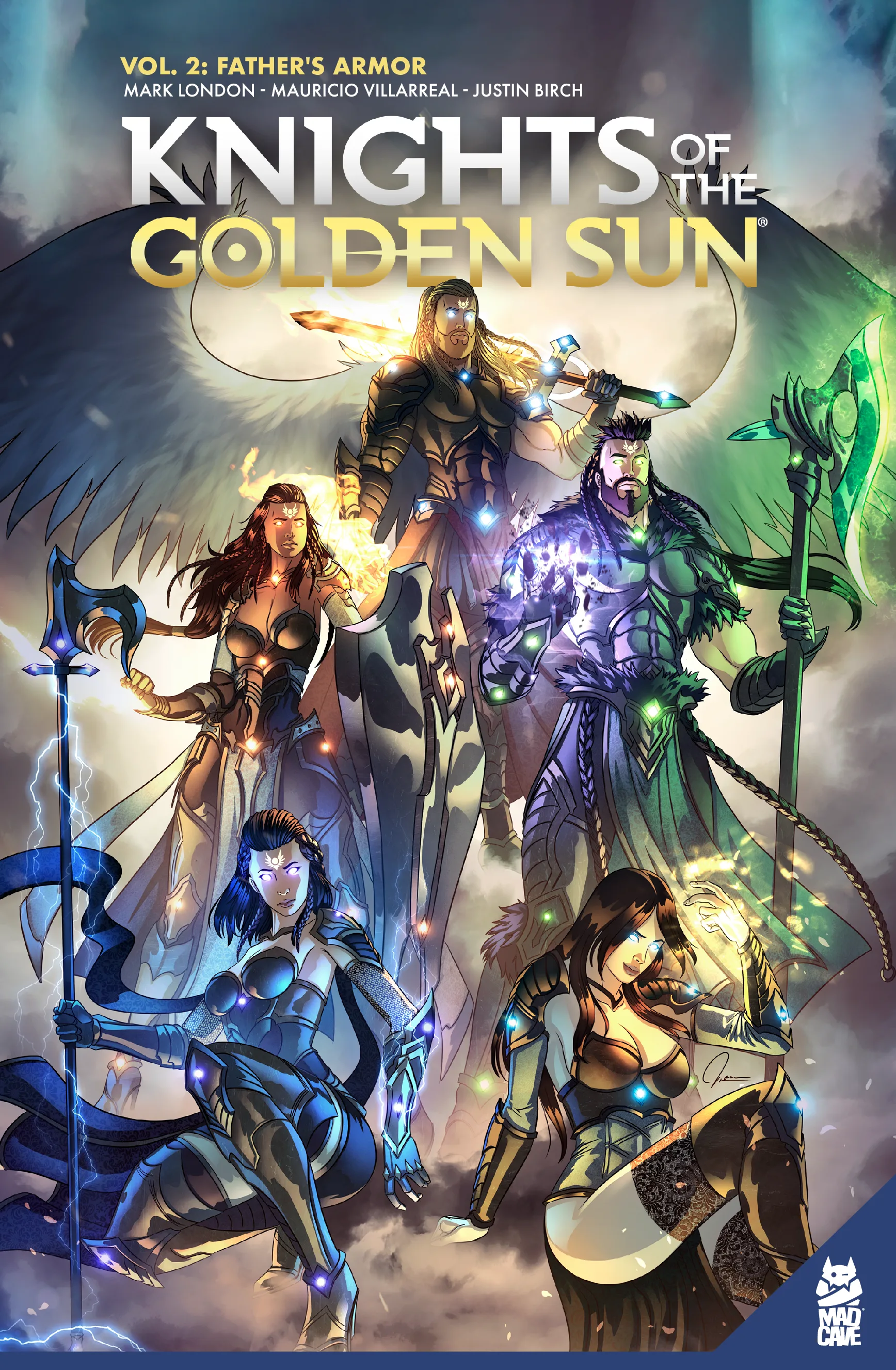 まとめ購入状態確認用1400■SF9『Knights Of The Sun』 Knights of the Golden Sun - Father's Armor - Vol. 2 - Mad Cave Studios