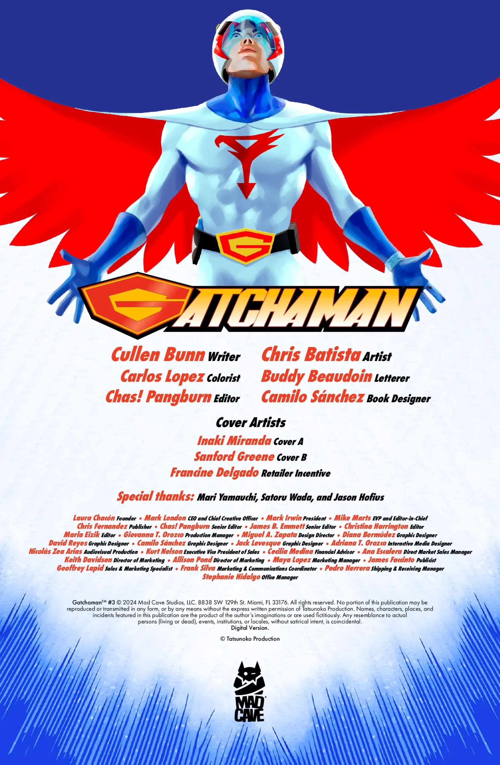 Gatchaman - Issue 3 - Mad Cave Studios