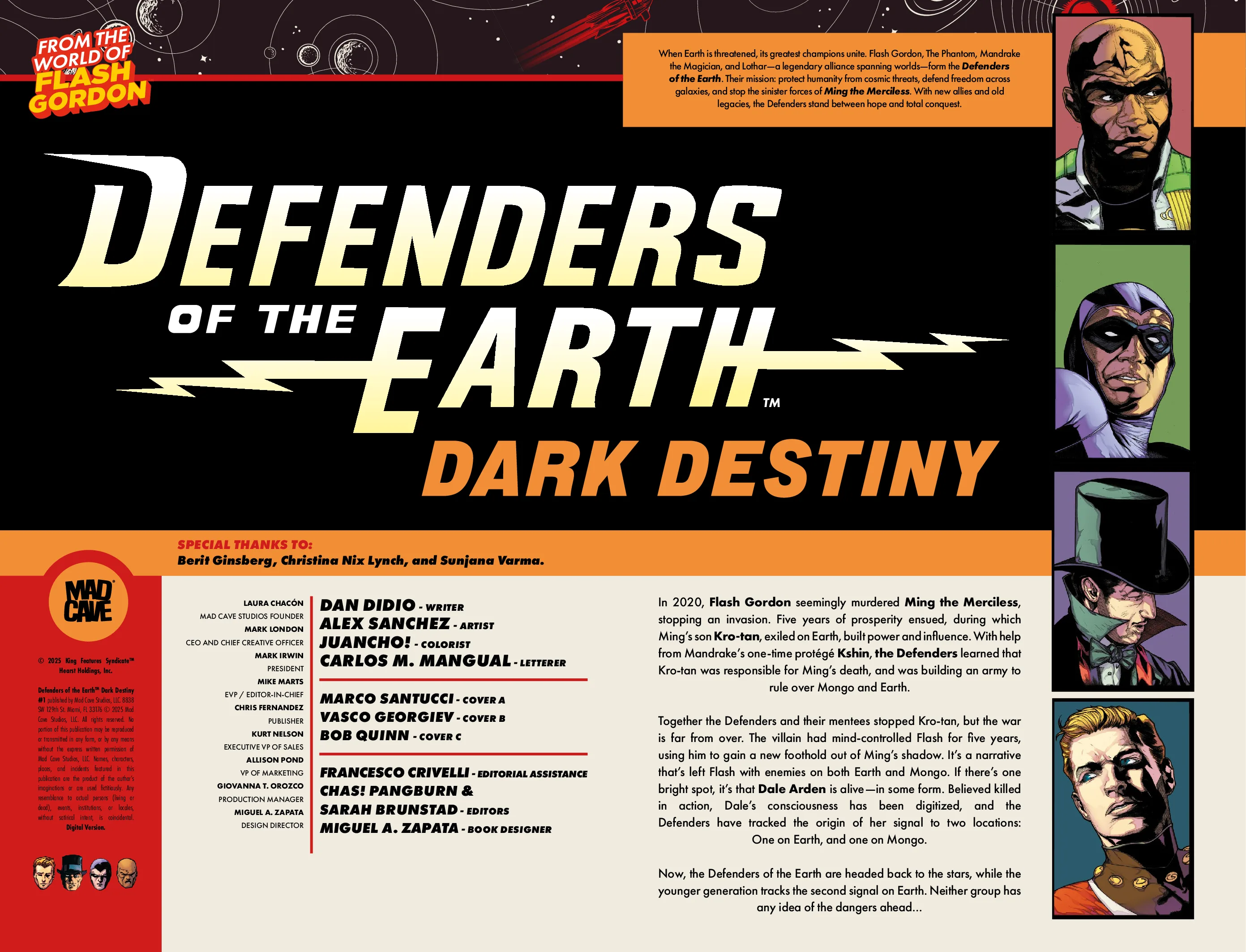 Defenders of the Earth: Dark Destiny - Issue 1 - Mad Cave Studios