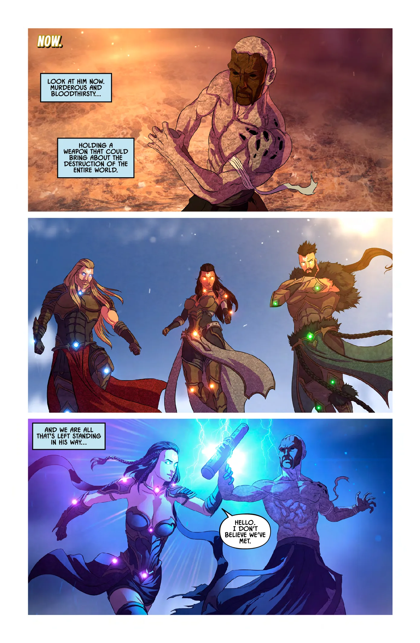 Knights of the Golden Sun - Father's Armor - Issue 14 - Mad Cave