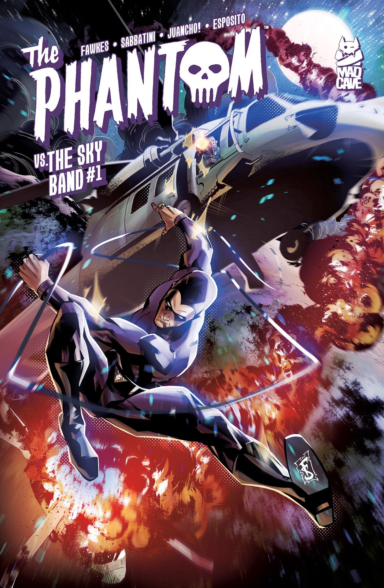 Image of THE PHANTOM VS. THE SKY BAND (ONE-SHOT) COVER A