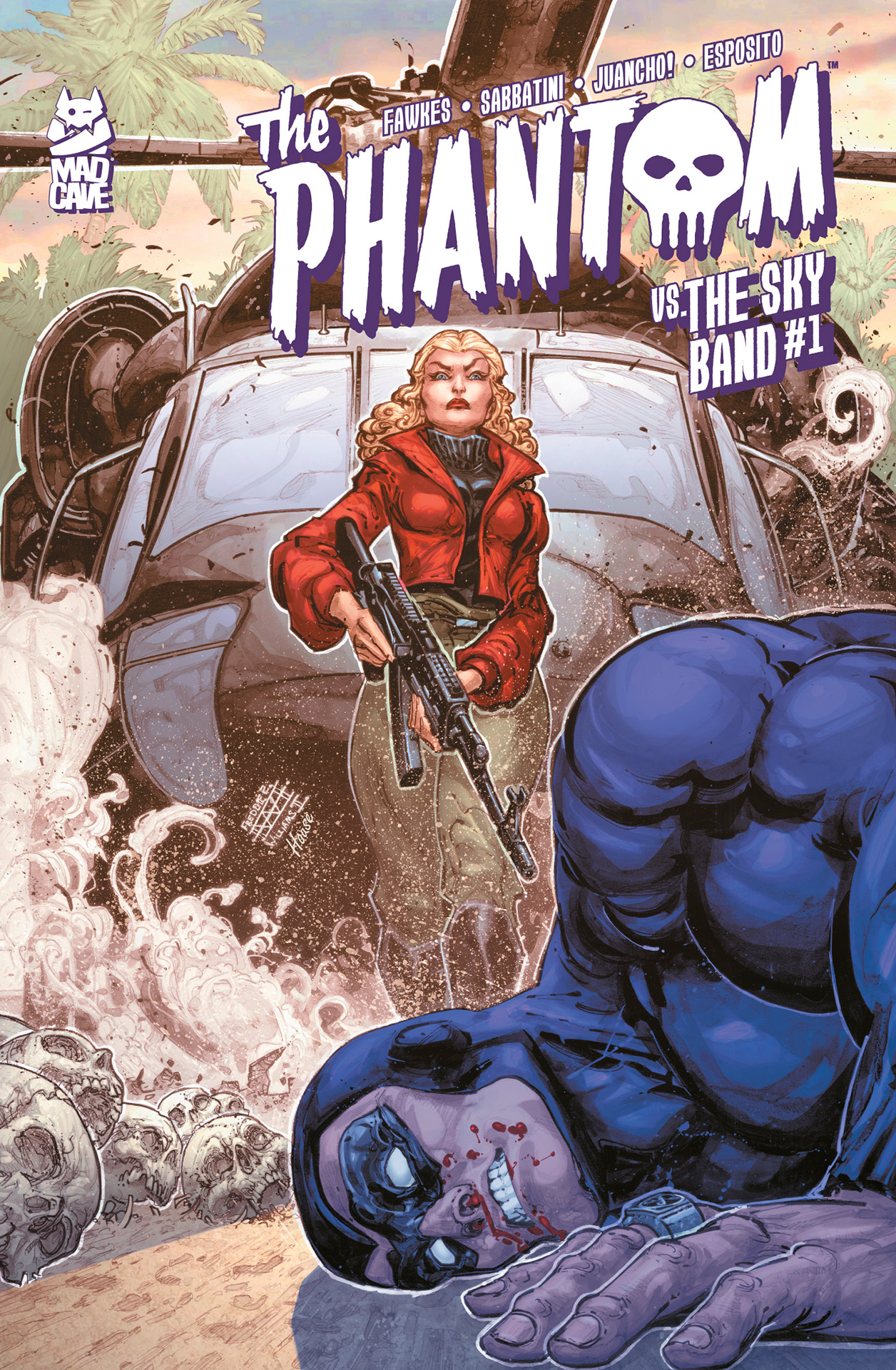 Image of THE PHANTOM VS. THE SKY BAND (ONE-SHOT) COVER B