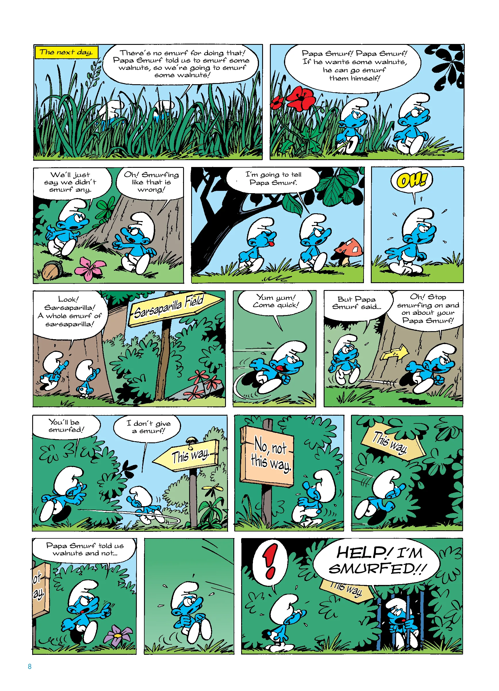 The Smurfs Vol. 9 - Gargamel and the Smurfs - Papercutz