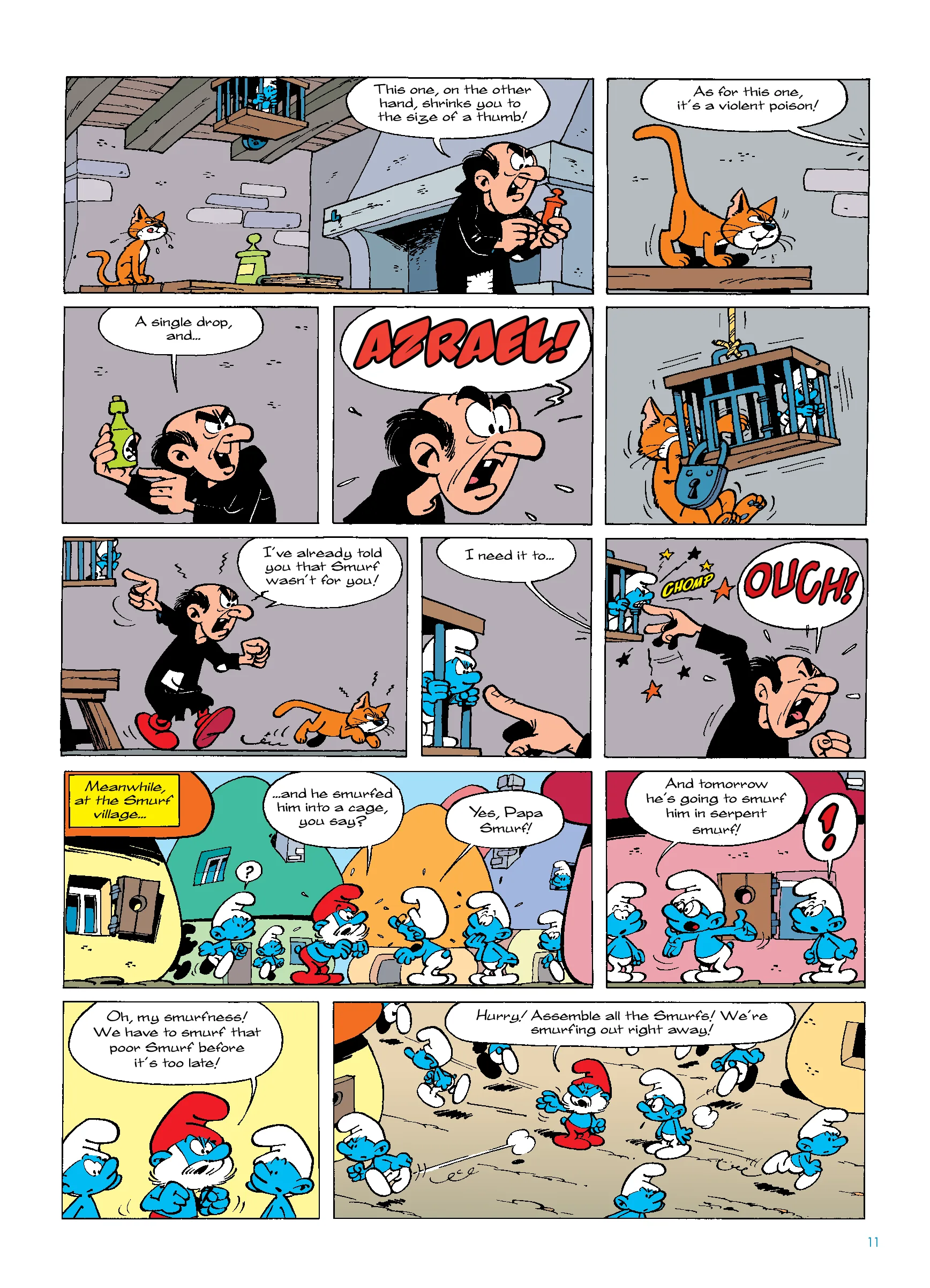 The Smurfs Vol. 9 - Gargamel and the Smurfs - Papercutz